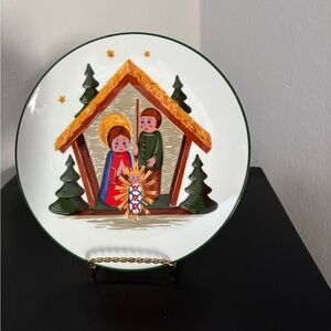Vintage Bareuther Waldsassen Nativity Holy Family Plate-Gently used
